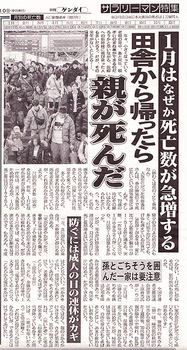 「日刊ゲンダイ」（2013年1月11日付）